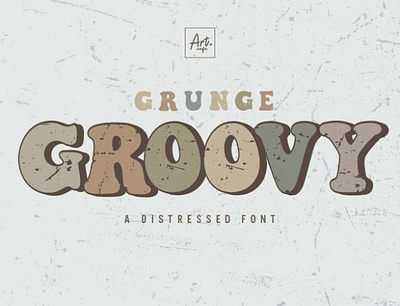 Grunge Groovy font spring fonts