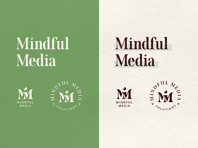Mindful Media Branding branding design graphic design identity illustration logo logo suite spot illustration typography vector