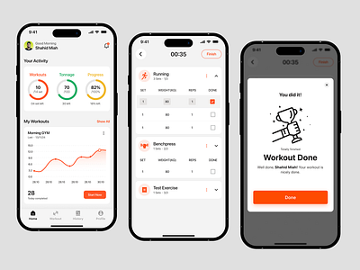 Betterfit - Fitness & Workout Tracking App | UI&UX design app design application exercise fitness fitness app fitness tracker healthy lifestyle mobile app routine tracking app ui ux wavespace weight loss wellness workout workout app workout tracker