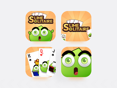 Slime Solitaire - Game App Icon Design appstore app icon design game game app game app icon game artist game design game icons game ui games gaming icon game icons illustration logo playstore app icon ui