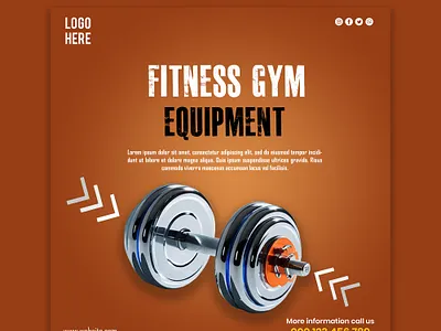 Social Media Post Design design fitness graphic design gym gym equipment logo post design product product design social media post design