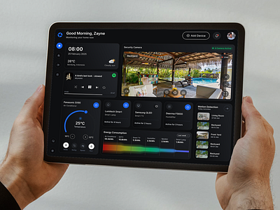 HomiQ - Smart Home App automation best mobile app cctv control dashboard app device emote figma home automation innovation mobile mobile app monitor product design smart device smart home smart house smarthome technology ui