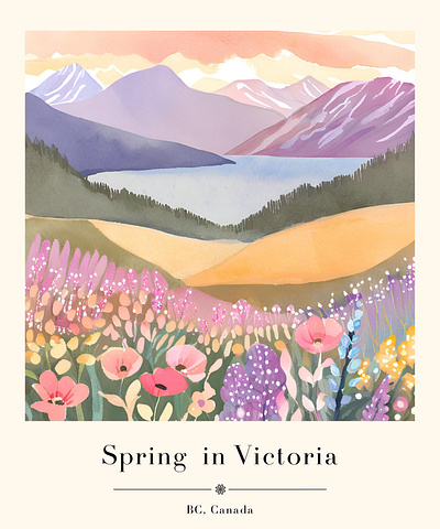 Spring in Victoria, Canada branding design graphic design webdesign