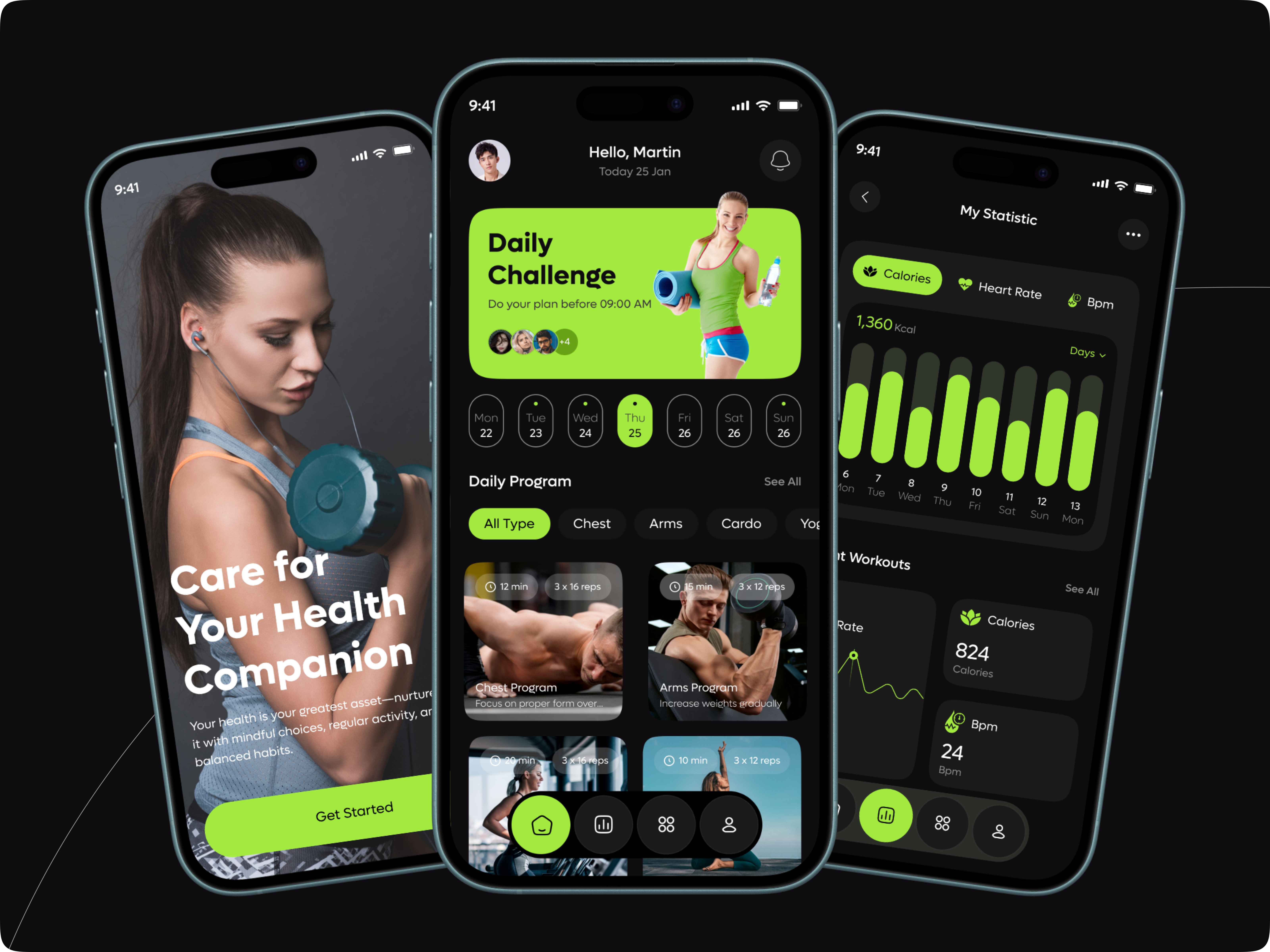 Example of Mobile App Design / From 5 Screens