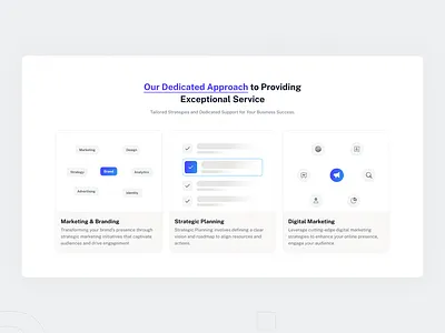 Services Section UI Design | Clean & Minimal Approach appdesign branding creative creativedesign design designcommunity designinspiration digitalmarketing figma landing page logo minimaldesign minimalui seo strategicplanning uiuxdesign userexperience uxtrends webdesign