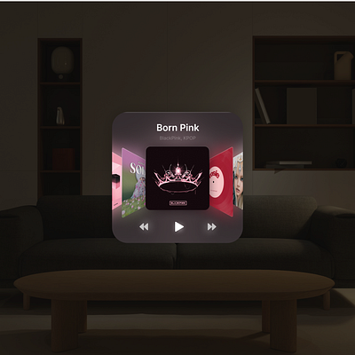 Music Player Widget design graphic design illustration ui widget