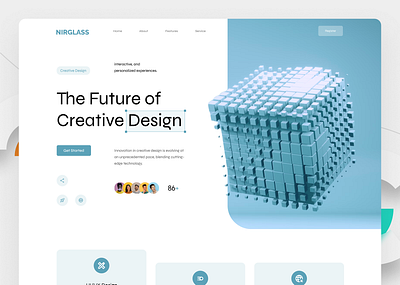 The Future of Creative Design is Here! 3dgraphics creativedesign dribbble graphic design minimalui ui uiux ux webdesign webdevelopment