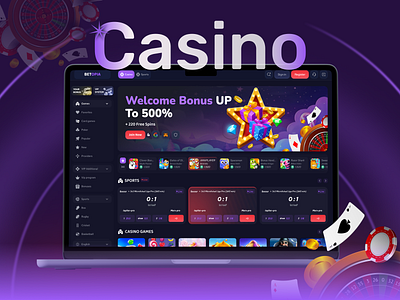 Casino Website (Home Page) caino casino gambling casino website gambling game homepage onlinecasino web website