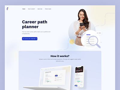 Career planner app website UI/UX career figma path planner project ui ux web design website