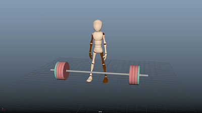 Weight lift Animation in maya 3d animation maya weight weightlift