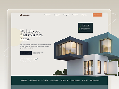 Premium Real Estate Homepage agencywork landing page proptech real estate ui uiux visual design webdesign