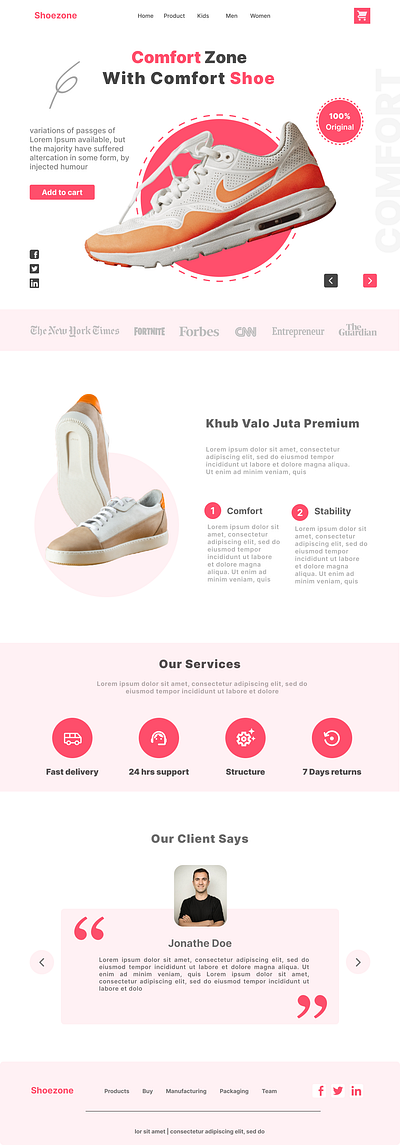 Shoezone : E-Commerce App Concept branding design typography ui ux visual design