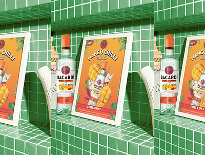 Bacardi Mango Chilli - Flavour Launch advertisement alcohol alcohol branding bacardi bacardi mango chilli beverage brand design branding drinks flavour launch giveaways graphic design influencer key visual launch mango merchandise summer