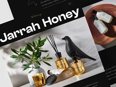 Jarrah Honey - Cosmetics Ecommerce Website beauty beauty clinic beauty product beauty website body care cosmetics cosmetics store cosmetics website creative ecommerce makeup minimal salon shop skincare ui uidesign ux web website