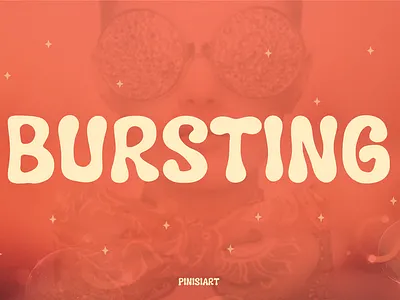 BURSTING branding children classic display font font gaming movie poster posters retro vintage youtube