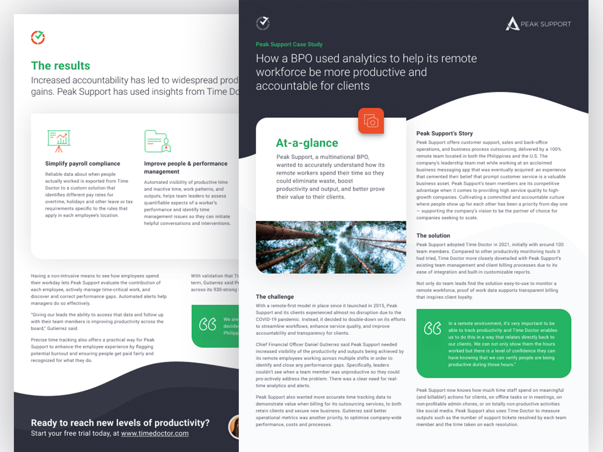 Example of TD One Pager
