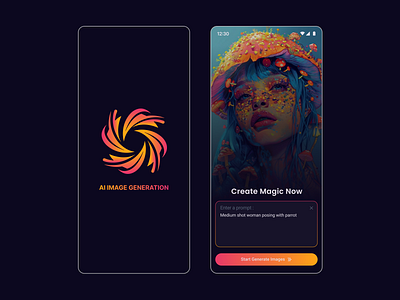 AI Image Generator ai ai generation ui design ai image generation uiux ai image generator ai image generator mobile app image generation mobile ui mobile app design mobile app ui design uiux