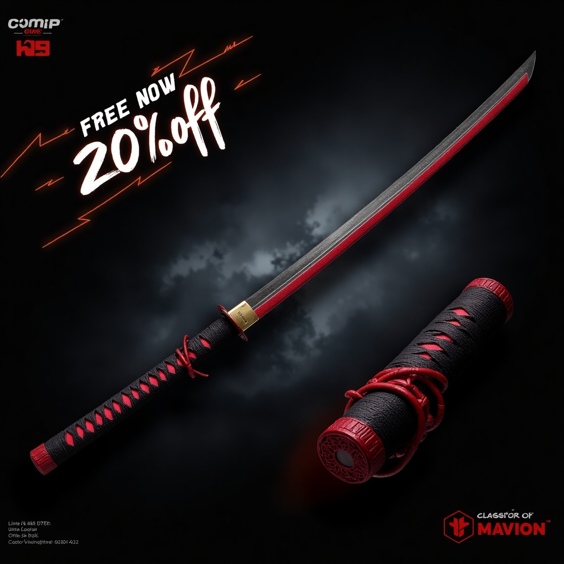The Sword Guy Katana Poster Design 🔥 adobe photoshop advertisement flyer flyer design graphic design illustration katana marketing motion graphics poster social media post socialmedia text