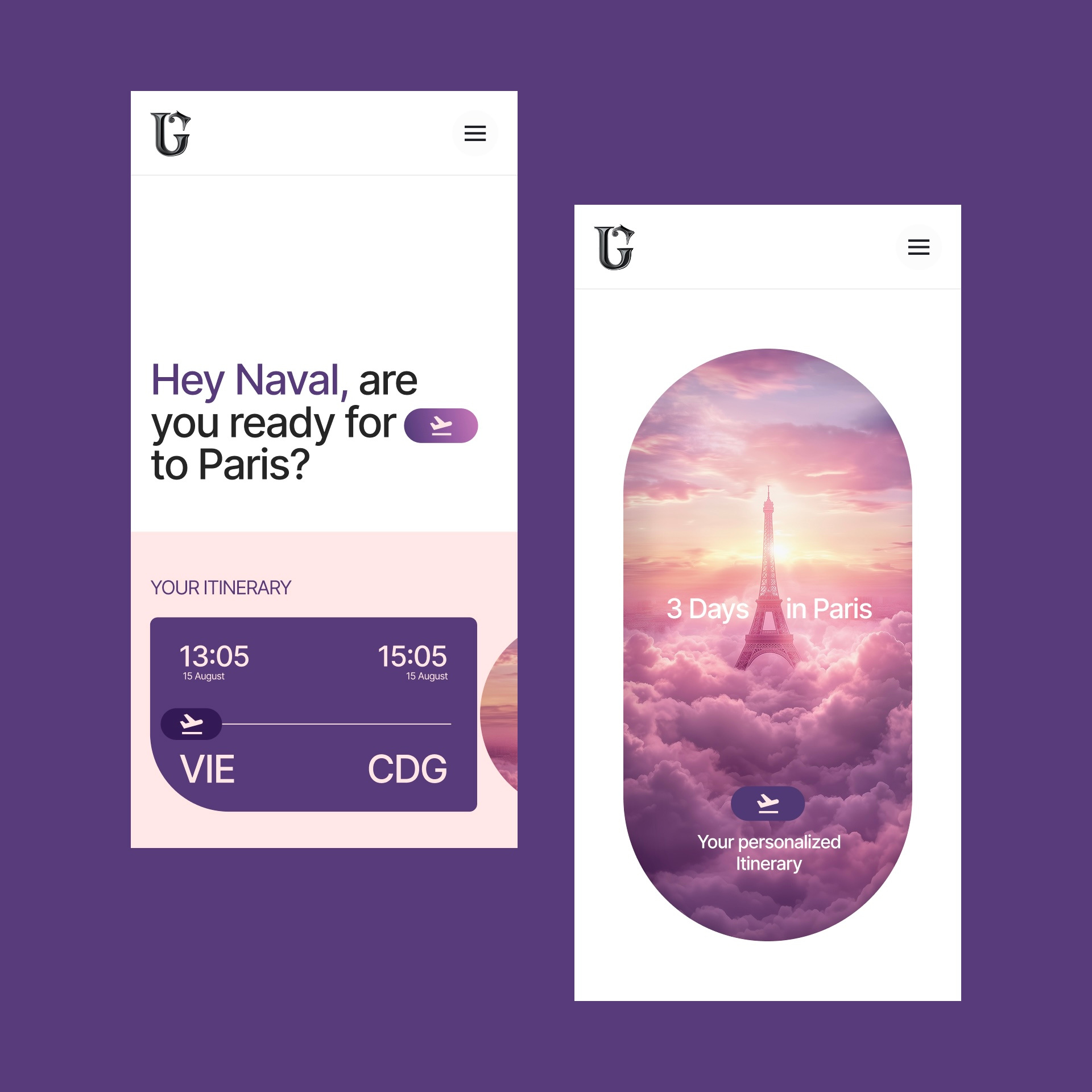 Chase the Horizon ✨✈️ ai booking flight travel ui ux