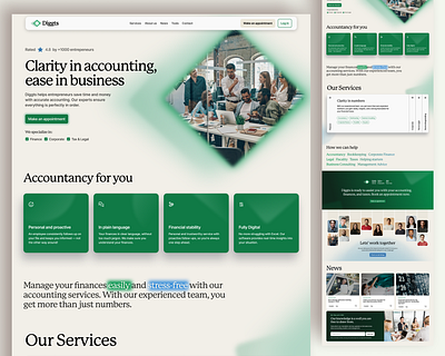 Accountancy Firm Landing Page accountancy design graphic design landing page ui ux web design webdesign website website design