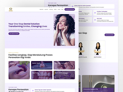 Ortocentre - Dental Clinic Landing Page Website dental clinic figma ui ui design uiux design web design web development