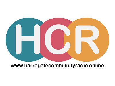 Harrogate Community Radio's Logo black white black and white bnw branding design graphic design harrogate logo logo design north yorkshire podcast radio radio station united kingdom