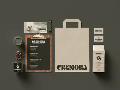 Crèmora (Coffee) branding coffee packaging packaging design