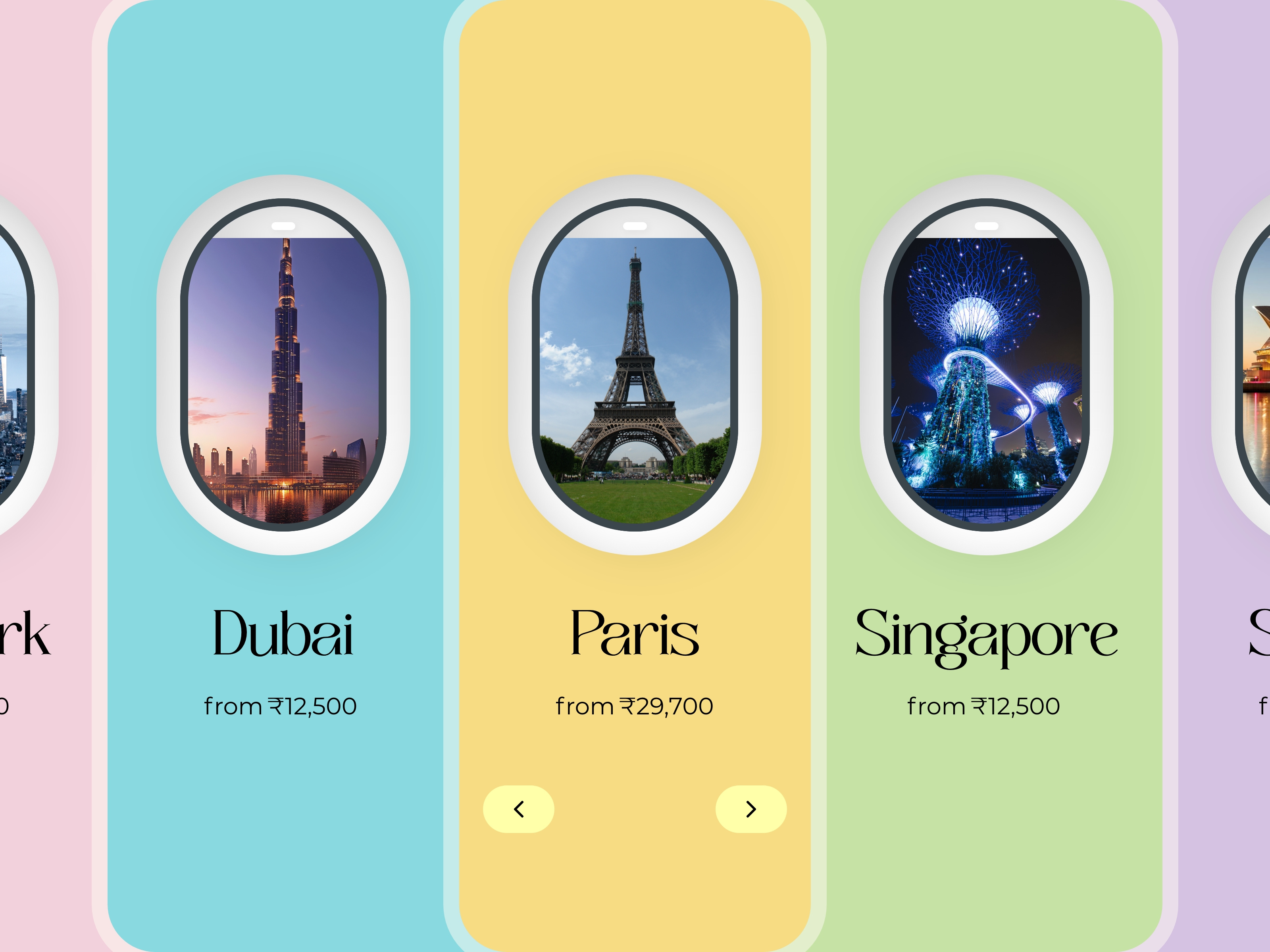 Travel App android animation clean destination ios tour tourism travel app travel booking ui ux vacation wanderlust