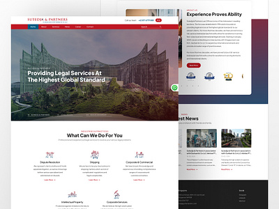 Sutedja & Partners - Law Firm Company Website figma law firm ui uidesign uiux design web design