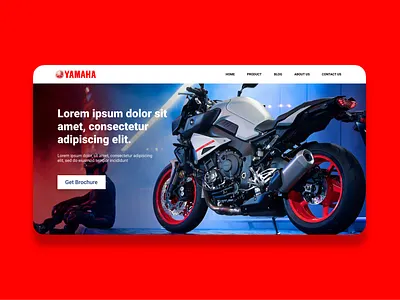 Yamaha Catalogue Hero app design designux motor sport motorbike transportation ui ux yamaha