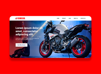 Yamaha Catalogue Hero app design designux motor sport motorbike transportation ui ux yamaha