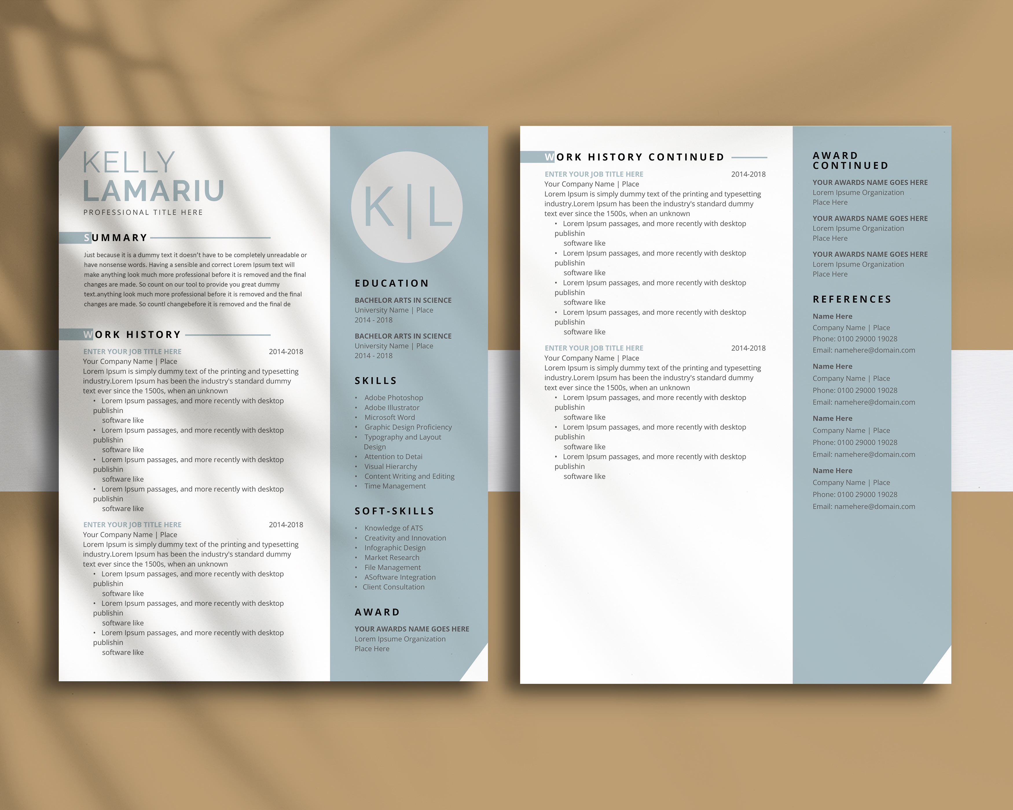 MS Word Resume | Minimalist Clean Microsoft Word Resume Template microsoft word