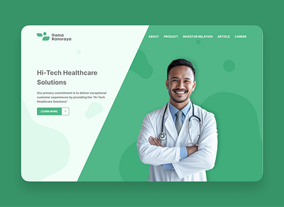 Itama Ranoraya Hero Concept app design designux health health technology medicine medicine tools ui ux