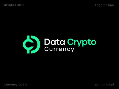 DataCrypto - Crypto Logo blockchain crypto coin crypto logo currency data crypto dc crypto flat letter logo modern logo nft symbol