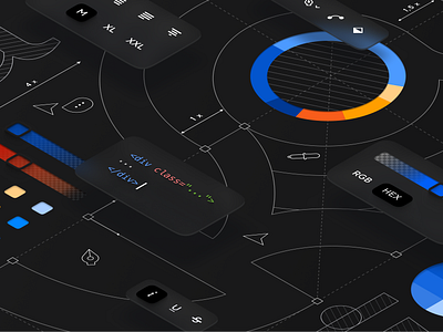 How Paradigm and VKUI became one design system 3d abstract art direction dark darkmode design design system digital art glassmorphism isometry ui