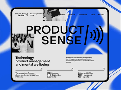 Product Sense abstract animation art direction blue branding conference design digital art graphic design identity it light logo minimalistic pattern typography ui