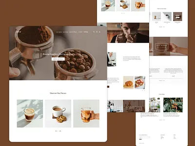 UI/UX for coffee shop cafe coffee ui ux website