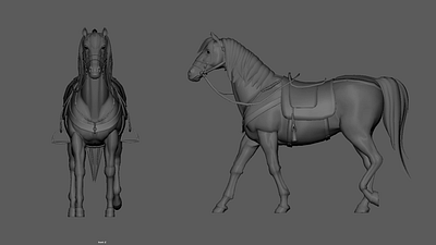 Horse Walk cycle in Maya 3d 3dam=nimation animation autodesk horse horsewalk maya walkcycle