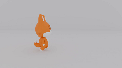 Fox walk Animation in Blender 3d animation blender character fox walk walkcycle