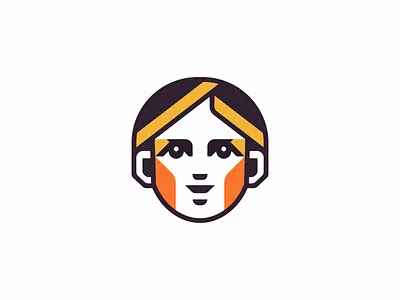 Modern Kid Face Logo branding care child design education emblem face geometric icon identity illustration kid logo mark parenting playful portrait symbol vector young