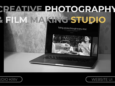 Photography & Film Making Studio Web UI figma ui user interface ux web ui website design website ui