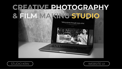 Photography & Film Making Studio Web UI figma ui user interface ux web ui website design website ui