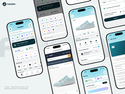 Flexipay – Buy Now Pay Later Mobile App app app design banking biu now pay later bnpl bnpl app digital banking finance finance app fintech fintech app ios mobile app pay later app payment wallet app