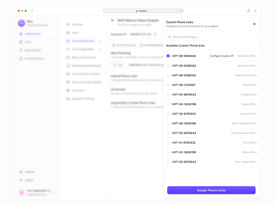 Voice AI Agent Hands Off ai saas branding dashboard design design illustration investment logo minimal mobile ui saas saas design ui uiux uxdesign