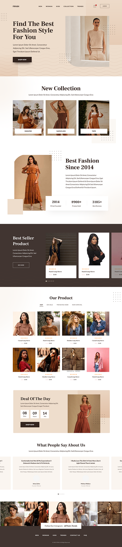 Fashion E-Commerce website branding ecommerce fashion graphic design logo style typography ui ux visual design