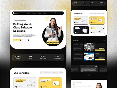 Digital Agency Website agency website branding creative agency creativity digital agency digital agency website landing page ui uiux web design website