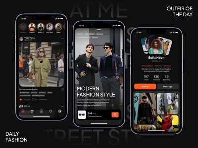 Look at me | Social Media App app blogger clean communication fashion community influencer instagram ios message minimal mobile product design reels shorts social media social network social platform tiktok ui ux user experience