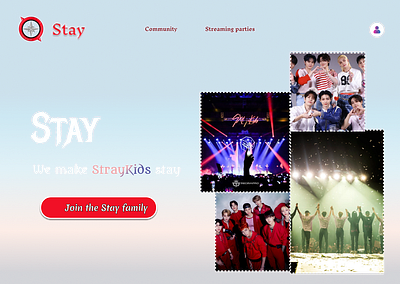 Community Landing page community kpop landing page straykids web