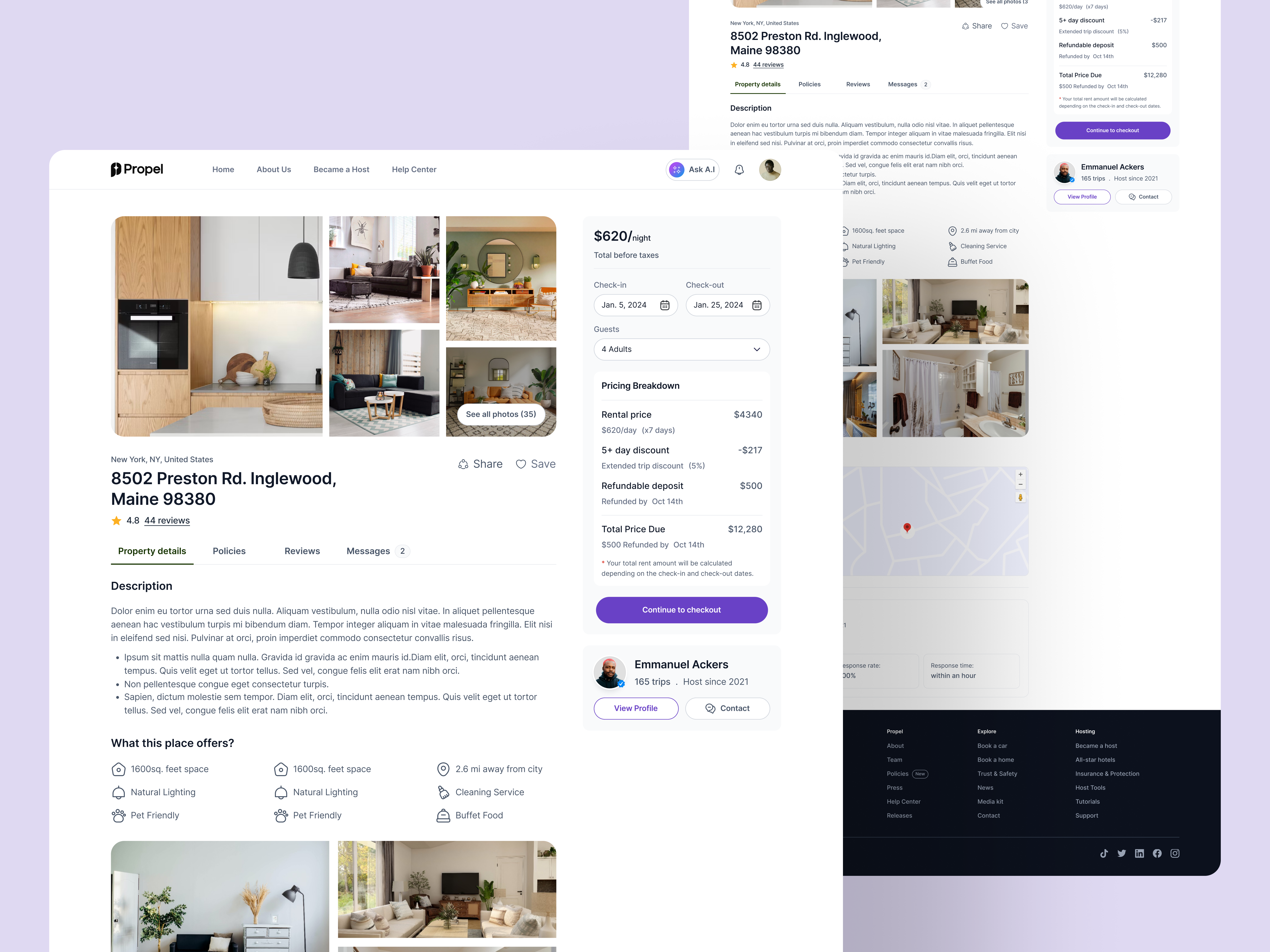Example of Full Website Design (Upto 10 Sub Pages)