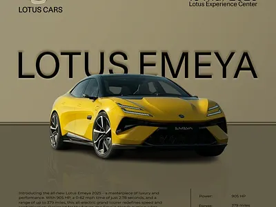 Lotus Emeya 2025 3d branding graphic design ui